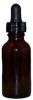 1 Ounce Amber Bottle with Dropper (empty)